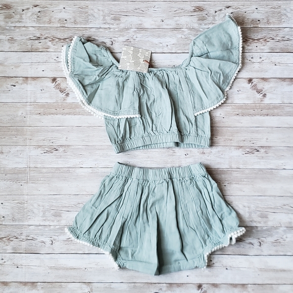 Kate Quinn Jadeite Sunsuit with Pom Details - Picture 2 of 6